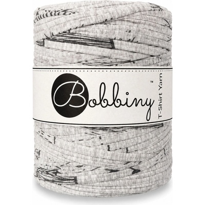 Bobbiny T-shirt yarn Bobbiny - T-shirt yarn: Šedo-černý abstraktní vzor