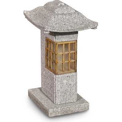 Japonská vstupná lampa 45 cm - sivá žula