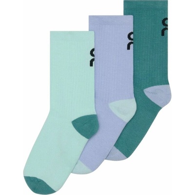 On Logo Sock High 3-pack Kids Celeste/Storm