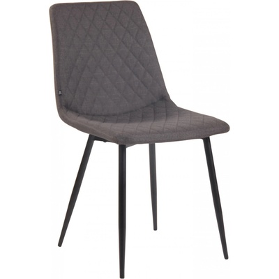 Design Shop Telde látka kovové nohy černé Tmavě šedá