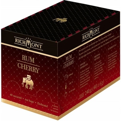 Richmont Rum Třešňový ovocný a bylinný čaj 40 x 6 g