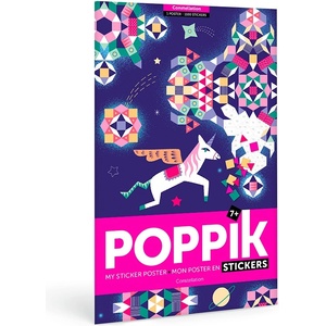 POPPIK Плакат със стикери poppik - Цветни съзвездия (pix007)