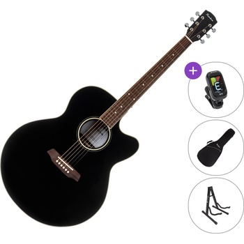 Pasadena PJC-300 SET Black Джъмбо китара