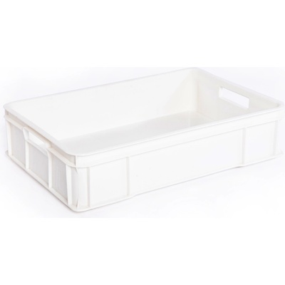 Prepravka cukrárska stredná 600x400x145 mm biela 10 kg