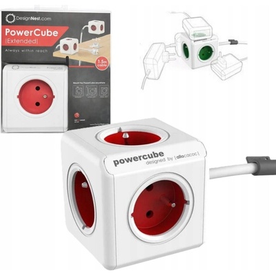 Cubenest PowerCube 1,5 m bílá červená