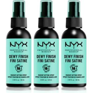 NYX Professional Makeup Makeup Setting Spray Dewy спрей за фиксация 3x60ml
