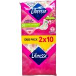Libresse дамски превръзки, Ultra natural, Лайка и алое вера, 20 броя