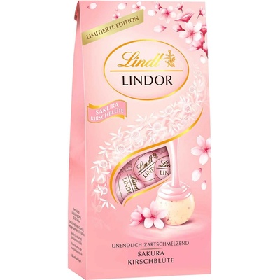 Lindt Lindor guľa s príchuťou čerešňového kvetu Sakura 137 g