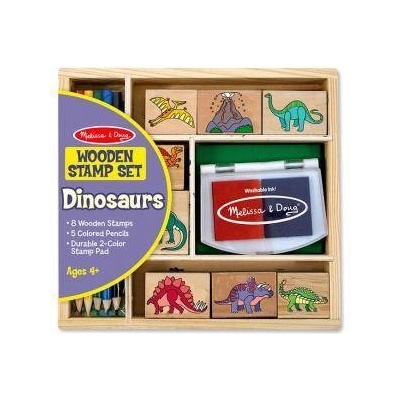 Melissa & Doug Дестки дървени печати - динозаври, 11633 Melissa and Doug, 000772116336