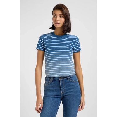Lee Dámske tričko Lee® Cropped Tee 112363477 Denim