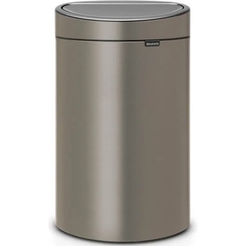 Brabantia Кош за отпадъци с докосване TOUCH BIN NEW 40л, платина, Brabantia (BRAB114908)