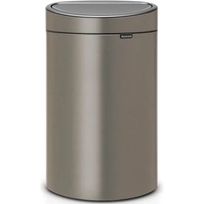 Brabantia Кош за отпадъци с докосване TOUCH BIN NEW 40л, платина, Brabantia (BRAB114908)