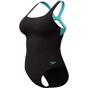 Speedo flex band swim bra 1 piece anthracite blue s - uk32