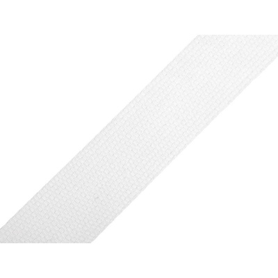 Popruh bavlněný 490011/1101 bílý, šíře 3cm (popruh v metráži)