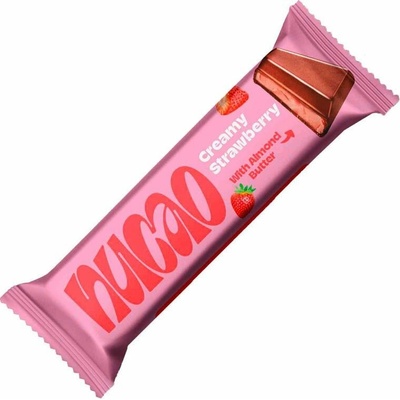 Nucao Čokoládová tyčinka krémová jahoda 33 g
