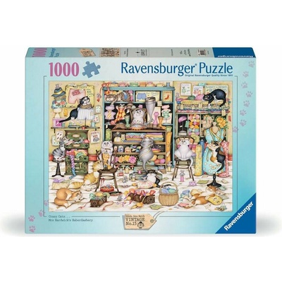 Ravensburger Vintage č.15 Crazy Cats Galantéria pani Hardwickovej 1000 dielov