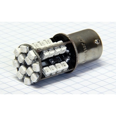AUTOLAMP LED 12V (P21W) Ba15s cervená