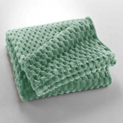 douceur d'intérieur Svetlozelená deka z mikroflanelu Mini Frosty 125x150