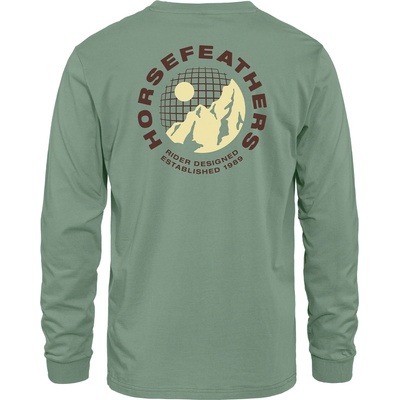 Horsefeathers Тениска Altitude LS - iceberg green Horsefeathers | Zelen | МЪЖЕ | L