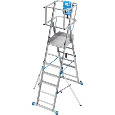 KRAUSE Телескопична стълба с платформа Krause SkyMatic, 1x5-9 (07832948) (07832948)