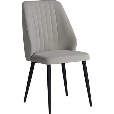 ЕВРОМАР Трапезен стол riva светлосив / черен