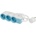 Legrand РАЗКЛОНИТЕЛ 3х ШУКО С КАБЕЛ 1, 5м legrand - БЯЛ/СВЕТЛО СИН (3414971945241)