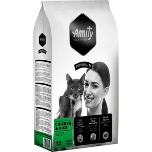 AMITY CATS Премиум Пиле и Ориз 1, 5 кг