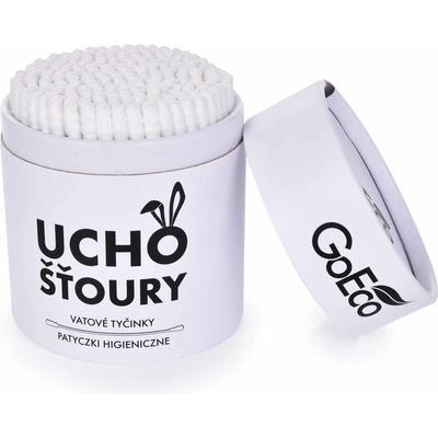 Dedra bílé ekologické Uchošťoury z recyklovaného tvrdého kartonu & 100% bavlny 200 ks