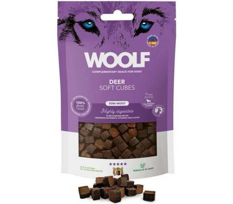 Woolf Soft Cubes Deer 100 g