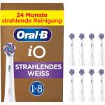 Oral-B Replacement Brush Heads iO Radiant White, White, 8 pieces - boombuy