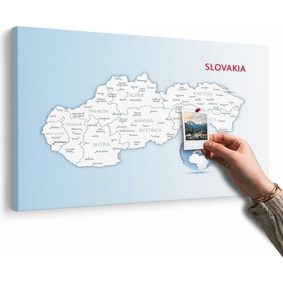 Obraz na korku mapa Slovenskej republiky