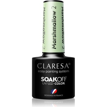 Claresa SoakOff UV/LED Color Marshmallow гел лак за нокти цвят 2 5 гр