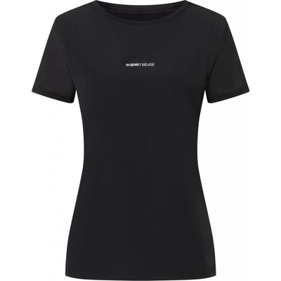 super.natural WINDBREAKER TEE Jet Black