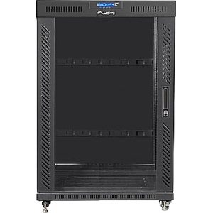 Lanberg rack cabinet 19" free-standing 22U/800x1000 (flat pack) with mesh door lcd black v2 (FF01-8022-12BL) - gtcomputers