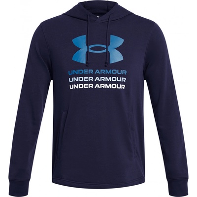 Under Armour Rival Terry Graphic Hood-BLU 1386047-410