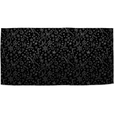 Sablio Uterák Vánoce na černé 70 x 140 cm