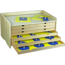 Montessori geometrická komoda