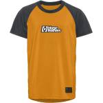 Horsefeathers Детска фланелка с къс ръкав за колоездене Horsefeathers Kid's Spike Bike Jersey Cycling jersey - Sunflower / Indigo - размер XL (756-0253-0215)