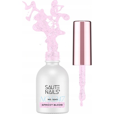 SAUTE NAILS Hybridní lak S347 Apricot Bloom 8ml fialová vaječná skořápka