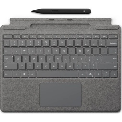 Microsoft Kлавиатура Microsoft Surface Pro Typecover, QWERTY Dutch, Platinum - 8X8-00170 (8X8-00170)