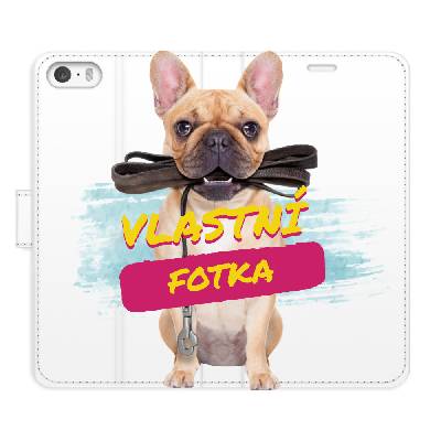 Flip pouzdro iSaprio - Apple iPhone 5 / 5S / SE s vlastním motivem a kapsičkami na karty (Flip knížkové pouzdro, kryt, obal iSaprio - Apple iPhone 5 / 5S / SE s vlastním potiskem, 360° ochrana telefon