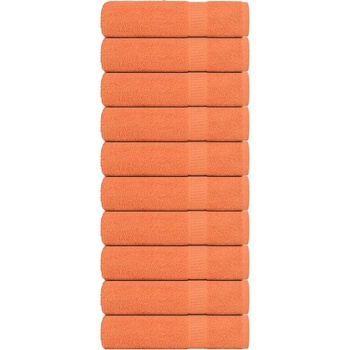 vidaXL Кърпи за баня FROGN 10 бр. Оранжеви 100x150 см 360 г/м2 (136910)