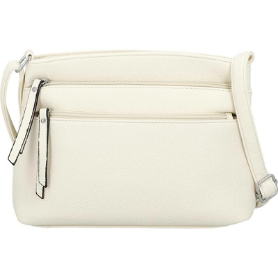 Stylová dámská koženková crossbody kabelka Lumi béžová