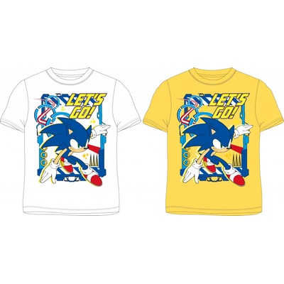 Tričko Sonic Lets go žltá