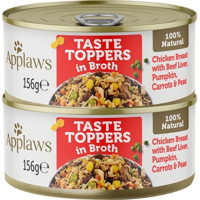 Applaws Dog Taste Toppers Broth Kuře s játry 2 x 156 g