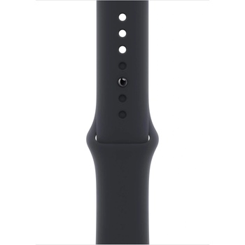Apple Оригинална силиконова каишка за Apple Watch 42мм, 44мм, 45мм, Ultra, Ultra 2 49мм (тъмносив) - Apple Watch Midnight Sport Band (разопакован продукт)