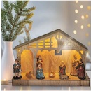Solight LED dřevěný betlém 30x21cm 7x LED 2xAA 1V259