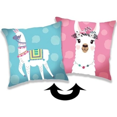 Jerry Fabrics Vankúš s flitrami Llama 03 40x40