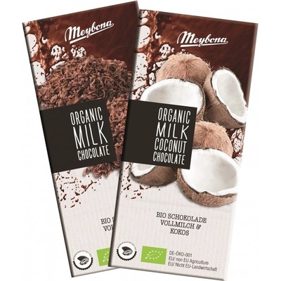Meybona Čokoláda mliečna s kokosovými lupienkami 35% Bio 100 g