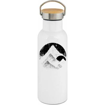 123TRIKO termoska Horské siluety, černý potisk 500 ml